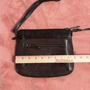 Tignanello Brown Leather Crossbody Bag Adjustable Strap